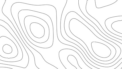 Topography map line art seamless vector illustration with abstract elevation contour patterns, perfect for hiking trails, trekking posters, camping themes, outdoor exploration, travel adventure design