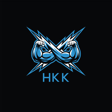 HKK  Fitness Logo. HKK Company logo design for entrepreneur and business. HKK Sports Branding Design best icon.
