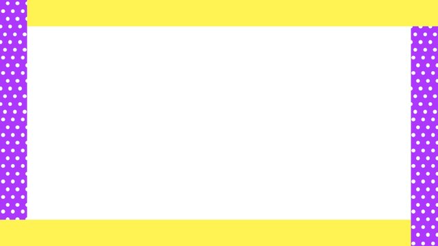 Cute and pop frame background of simple polka dot tape - Powered by Adobe