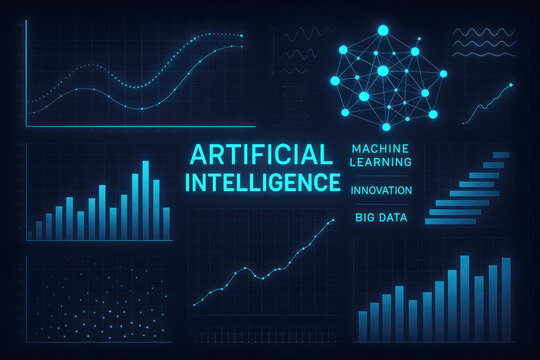 Artificial Intelligence and Machine Learning Concepts with Data Visualizations innovation big data
