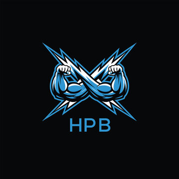 HPB  Fitness Logo. HPB Company logo design for entrepreneur and business. HPB Sports Branding Design best icon.
