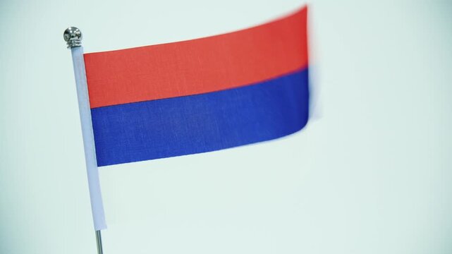 Republika Srpska flag on white background