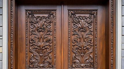Exquisite Wood Carvings on Antique Doors A Detailed Look