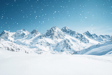 Obraz premium winter mountain landscape