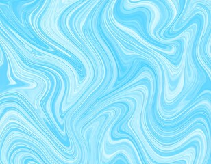 Abstract swirling light blue marble pattern