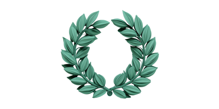 Teal laurel wreath (1)