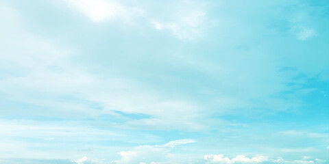 sunny sky blue light watercolor background. Aquarelle painting brush effect card paper textured canvas cloudy smoke space for text, entertaining card, template. aquamarine color graphics illustration