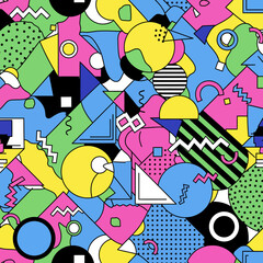 seamless pattern with shopping bags