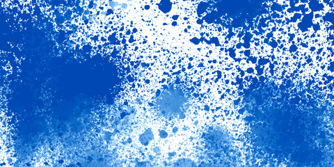 Blue cement wall background with abstract pattern in retro concept for wallpaper or graphic design. Blue stain rusty metal texture overlay grunge vintage abstract background.