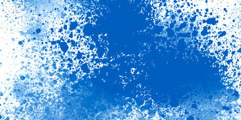 Blue cement wall background with abstract pattern in retro concept for wallpaper or graphic design. Blue stain rusty metal texture overlay grunge vintage abstract background.
