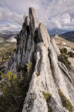 Close-up of the Summit of the Pinnacles of Tresidder Peak, Yosemite National Park wilderness, California, USA