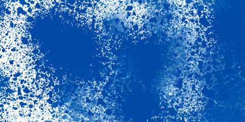 Blue cement wall background with abstract pattern in retro concept for wallpaper or graphic design. Blue stain rusty metal texture overlay grunge vintage abstract background.