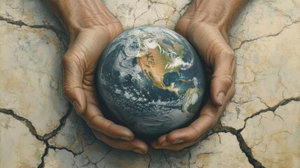 earth in hands
