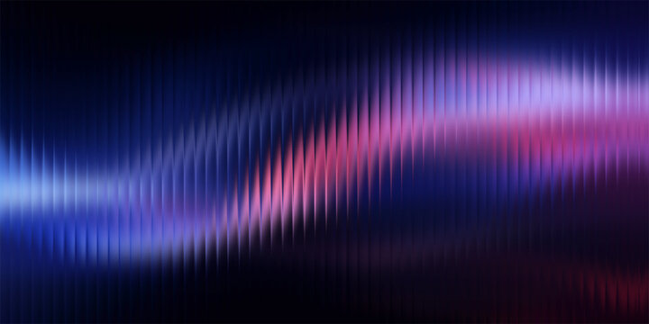 Colorful abstract wave with glowing gradient in blue and pink tones, modern futuristic background for digital design, blue, and lilac light streaks. Futuristic distortion, moody abstract glow 
