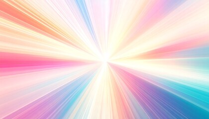 Abstract radial burst of pastel colors