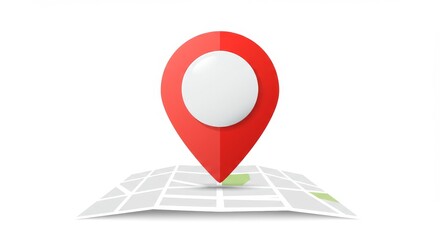 Pin Icon Location Vector for GPS and Navigation Apps ,Red Marker Symbol Design