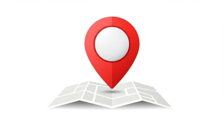 Pin Icon Location Vector for GPS and Navigation Apps ,Red Marker Symbol Design