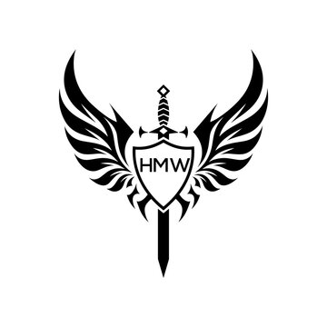 HMW  "Warrior Shield and Sword Emblem with Wings Logo," HMW Later Logo,  "Black Tribal Winged Sword Crest Vector," 

HMW shield, sword, HMW wings, logo, emblem, HMW crest, warrior, knight, HMW protect