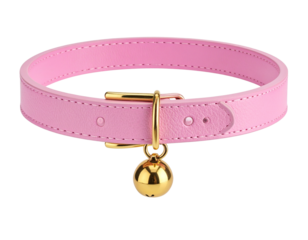 Minimalist Light Pink Cat Collar PNG