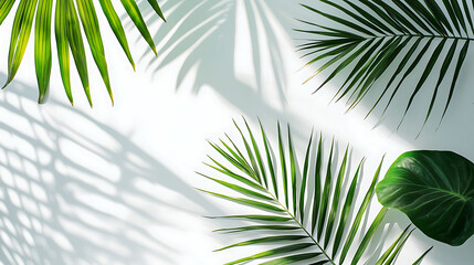 Abstract light green plants