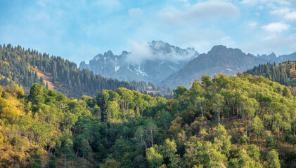 mountain landscape in the morning
