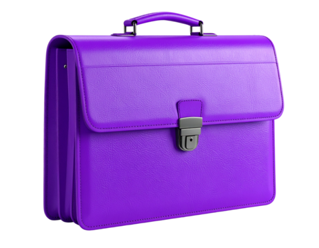 2 - Minimalist Purple Briefcase PNG
