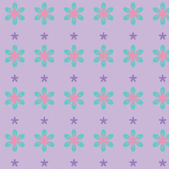 Seamless Colorful Floral Pattern Design Collection – Bright Abstract Geometric Backgrounds, Decorative Digital Textures, Pastel Aesthetic Fabric and Wallpaper Patterns for Creative Projects