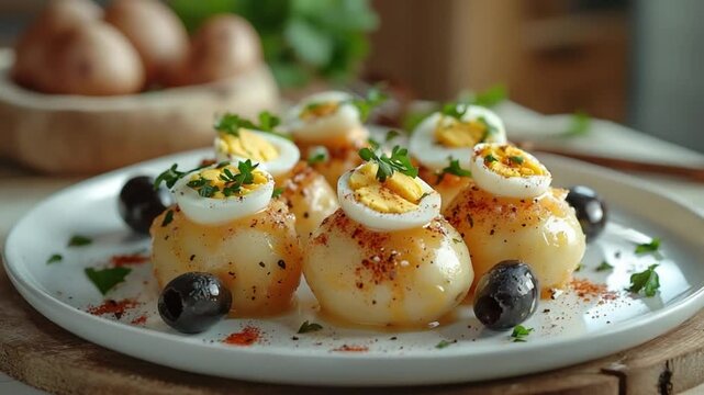 classic papa a la huanca&iacute;na appetizer peruvian cuisine video