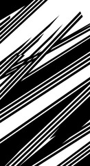 Abstract Black and White Diagonal Lines Pattern Background Vector Graphic Design Element