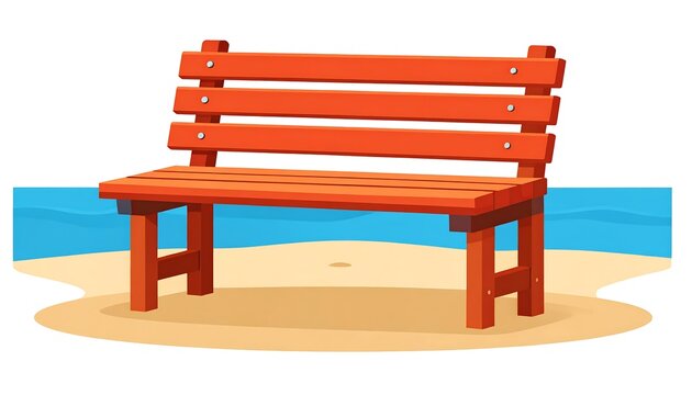 Beach bench, ocean view, relaxation