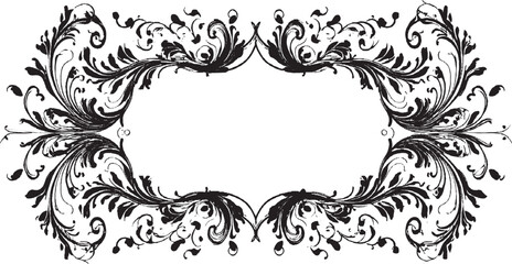 Fototapeta premium grunge black and white frame vector design on transparent background