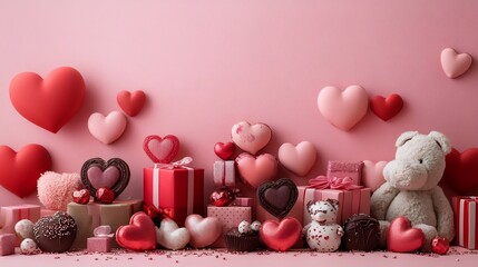 Romantic Valentines Day Gifts and Arrangement