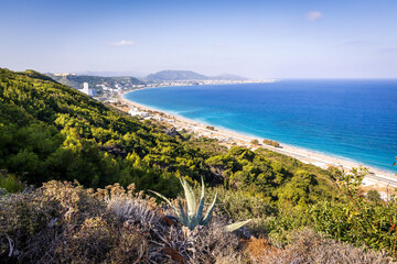 Coastal view of Rhodes