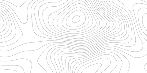 Abstract cartography design with topographic elevation lines on white paper background and geographic contour patterns  © Rosa Alba L 