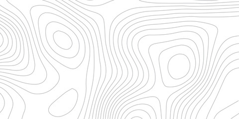 Topographic elevation contour illustration on white background with abstract wavy line mapping and paper style effect  © Rosa Alba L 