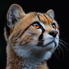 Obraz premium Close-up of a leopard's face