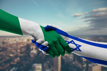 Shaking hands Nigeria and_Israel