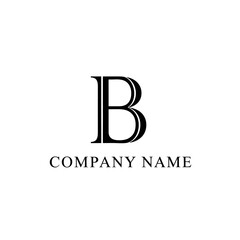 Obraz premium Elegant Double Letter B Logo Design for Company Name.