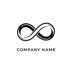 Infinity Symbol Logo Design - Timeless, Continuous, and Modern Branding Concept.