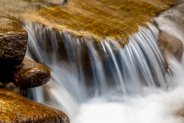 waterfall in autumn