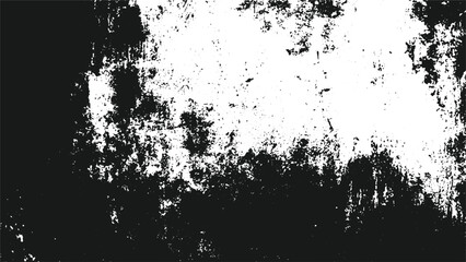 Vector Grunge Brush Strokes Texture | Black and White Paintbrush Stroke Background