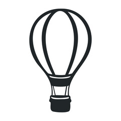 Obraz premium Spectacular hot air balloon ride scenic landscape adventure experience aerial view thrilling journey. Vector illustration