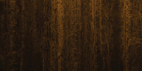 A textured dark wooden board with a grunge brown pattern on an aged surface