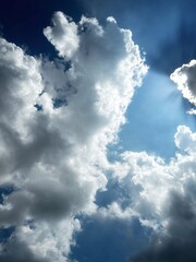 blue sky with clouds