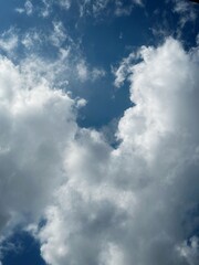 blue sky with clouds