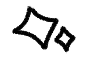 hand drawn grunge doodle sparkle star icon sketch decorative element isolated on transparent background png illustration