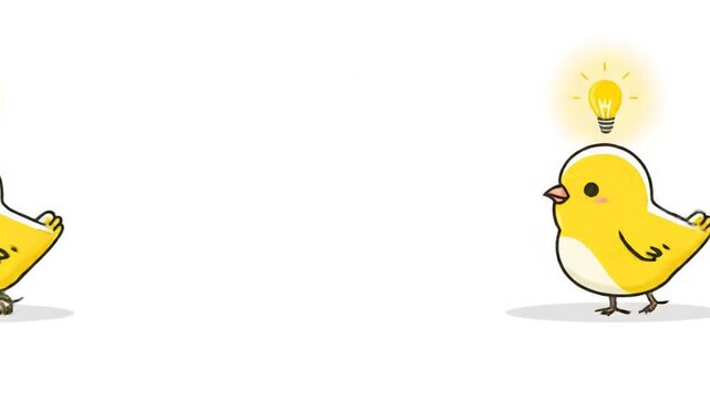 Cute chick idea concept