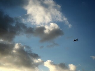 airplane flying in the sky