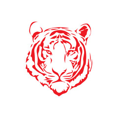 tiger head vector illustration