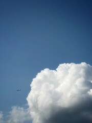 blue sky with clouds